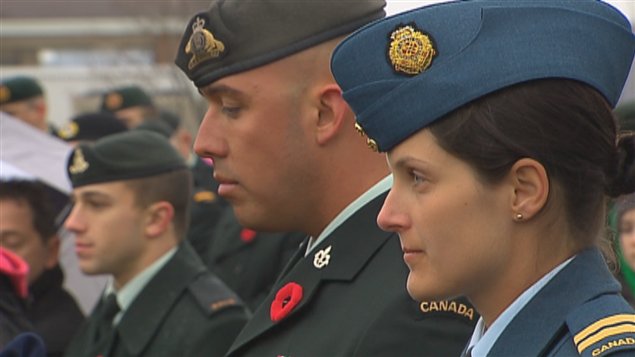 Des centaines de militaires à la base de Valcartier.