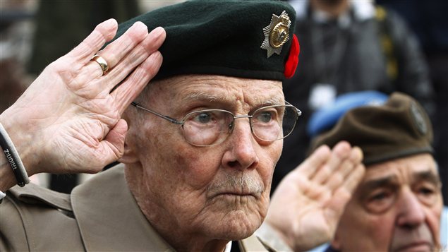 Des anciens combattants lors de la cérémonie à Ottawa