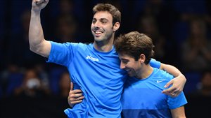 Marcel Granollers (gauche) et Marc Lopez