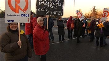 Manifestation à Baie-Comeau