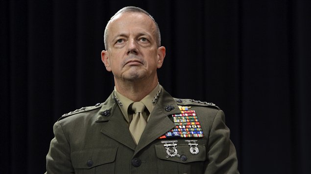 Le commandant américain de la force l'OTAN en Afghanistan, John Allen, à Bruxelles le 10 octobre 2012.