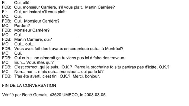 Verbatim de la discussion entre Francesco Del Balso et Martin Carrier