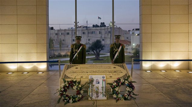 Le mausolée de Yasser Arafat, à Ramallah en Cisjordanie, dont le corps est exhumé pour savoir s'il a été empoisonné.