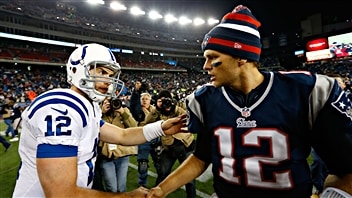 Andrew Luck et Tom Brady
