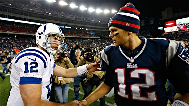 Andrew Luck et Tom Brady