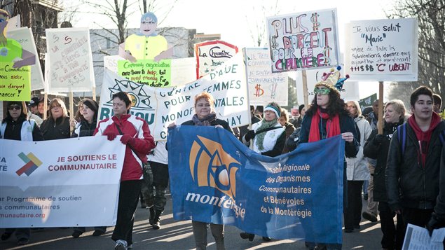 le milieu communautaire veut plus d’argent