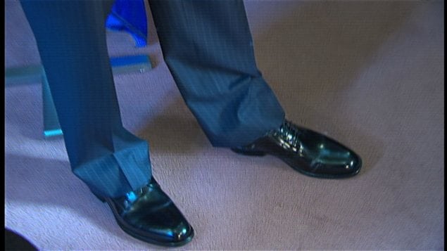Les nouveaux souliers du ministre des Finances, Nicolas Marceau