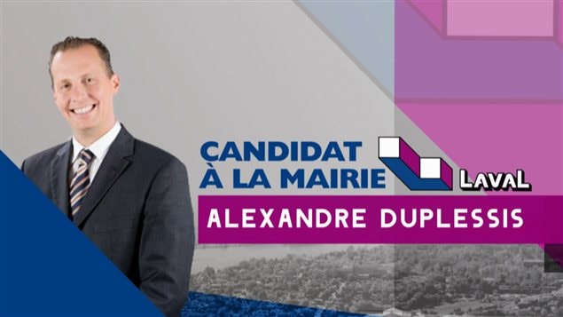 Le candidat à la mairie Alexandre Duplessis