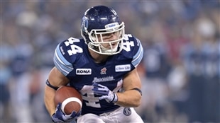 Chad Kackert des Argonauts de Toronto a été élu joueur par excellence du match de la Coupe Grey.