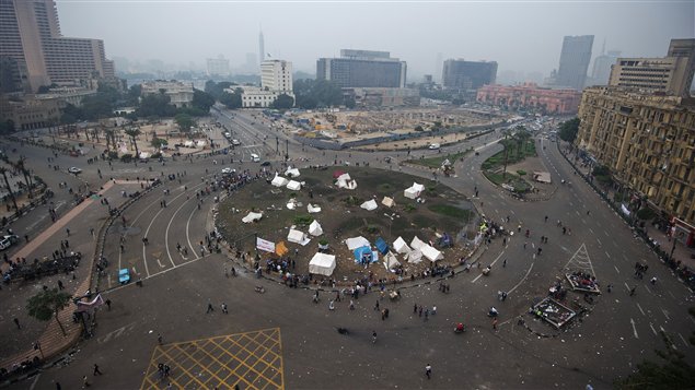 Des manifestants ont recommencé à camper sur la place Tahrir, au Caire