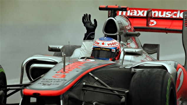 Jenson Button, victorieux au Brésil