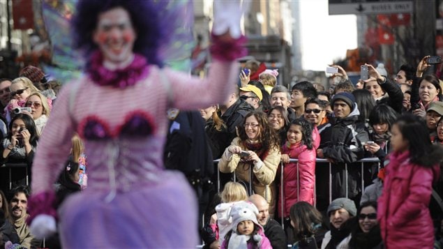Une image de la parade de l'Action de grâces américaine