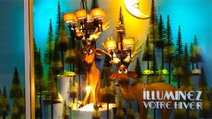 Une vitrine de Noël d'Étalage B