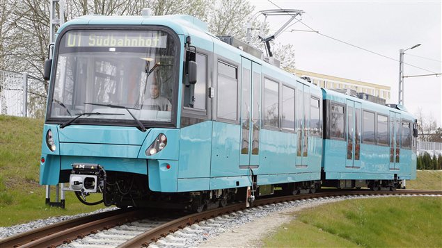 Une voiture de métro conçue par Bombardier Transport