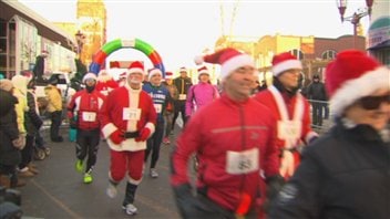 Course des pères Noël