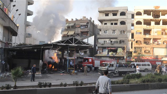 Bombardements de l'armée syrienne autour de Damas (archives)