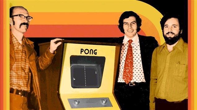 Les cr�ateurs de Pong, Ted Dabney, Nolan Bushnell et Al Alcorn
