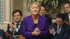 Pauline Marois � l'Assembl�e nationale, le 7 d�cembre.