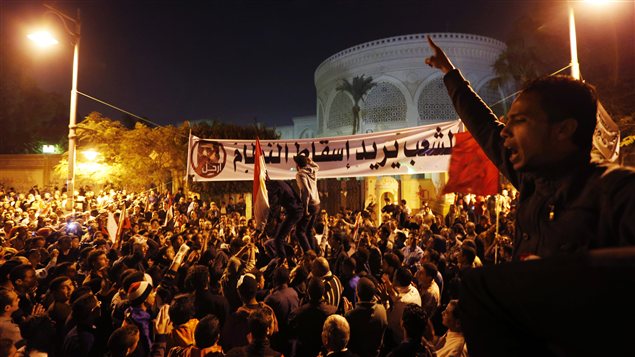 Manifestation au Caire, le 9 décembre.