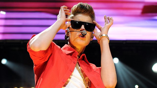 Le chanteur canadien Justin Bieber
