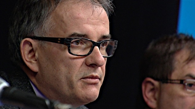 Le ministre qu�b�cois de la Sant�, R�jean H�bert.