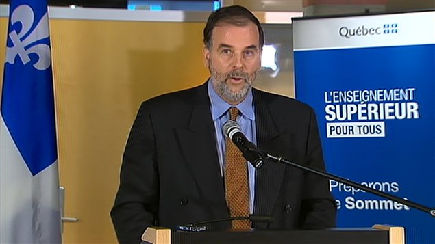 Le ministre de l'Enseignement supérieur du Québec, Pierre Duchesne
