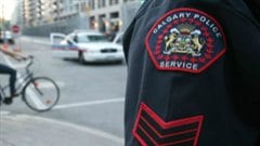 Un écusson de la police de Calgary