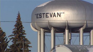 Un château d'eau à Estevan