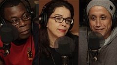<b>Fulgence Bla, Gilda Salomone et Hassan Serraji</b> | �Radio-Canada/Xavier Kronstr�m Richard