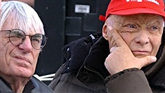 Bernie Ecclestone et Niki Lauda