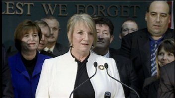 La première ministre Kathy Dunderdale