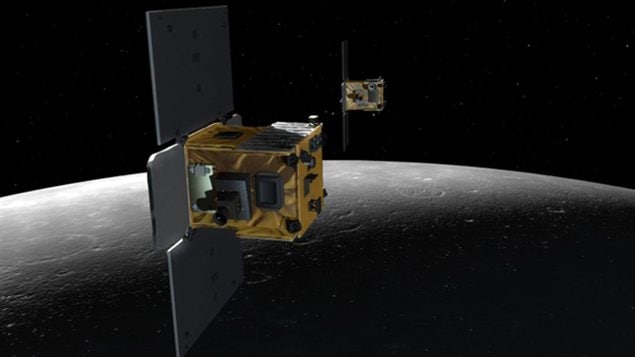 Les sondes Ebb et Flow en mission autour de la Lune.