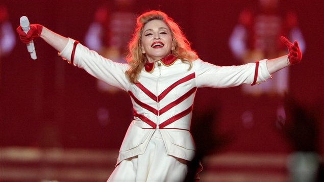 Madonna en concert le 10 octobre dernier à Los Angeles, en Californie.
