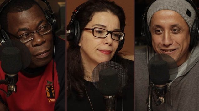 <b>Fulgence Bla, Gilda Salomone et Hassan Serraji</b> | �Radio-Canada/Xavier Kronstr�m Richard