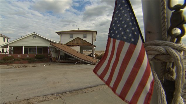 Des dégâts causés par le passage de Sandy aux États-Unis