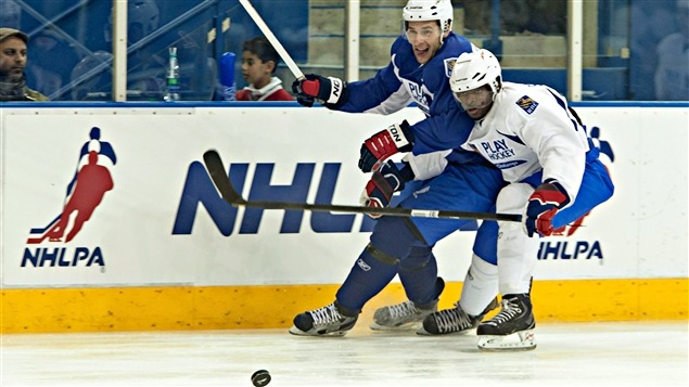 Wojtek Wolski et P. K. Subban à Toronto