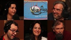 De gauche � droite et de haut en bas : Helen Faradji, Georges Privet, Fr�d�ric Lambert, Genevi�ve Gu�rard et Jean Aubry | �Radio-Canada/C�cile Gladel