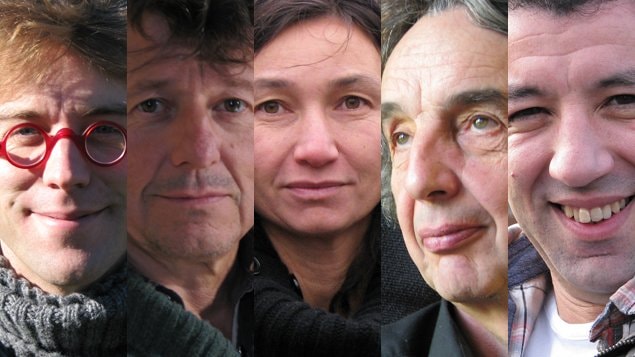 Fred Pellerin, Yannick Jaulin, Mich�le Nguyen, Philippe Campiche et Yannick Jaulin, Rachid Bouali �Radio-Canada/Francis Legault 
