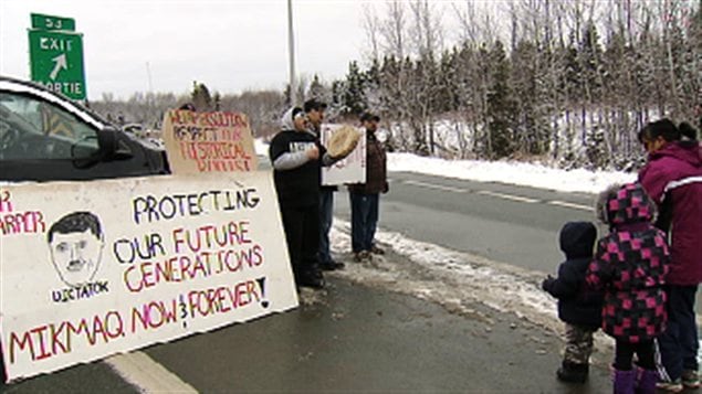 Manifestations autochtones dans les Maritimes 