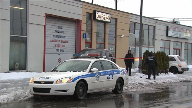 Lieu de l'homicide à Saint-Léonard, rue Provencher