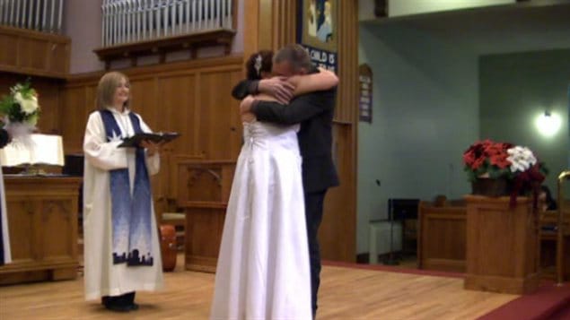 Dolly Sutherland et Mark Witter se sont mariés à l'église unie de Scarboro, jeudi après-midi.