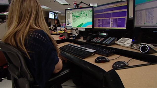 Le centre d'appels de la GRC à Edmonton