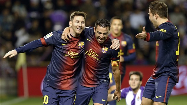 Lionel Messi, Xavi Hernandez, Jordi Alba.