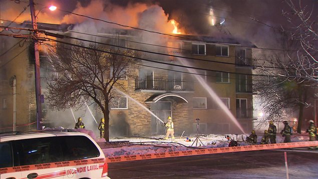 Incendie à Laval