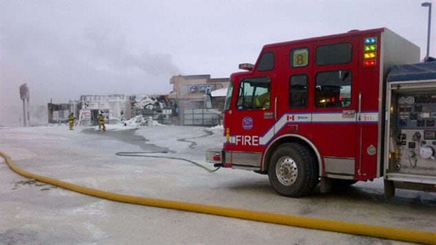 L'incendie a endommagé huit commerce dont trois ont complètement été détruit.