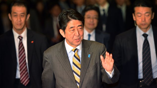 Le nouveau premier ministre du Japon, Shinzo Abe
