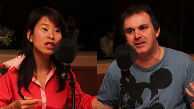 Kim Thuy Ly Thanh et Patrick S�n�cal �Radio-Canada / Sophie Laforest