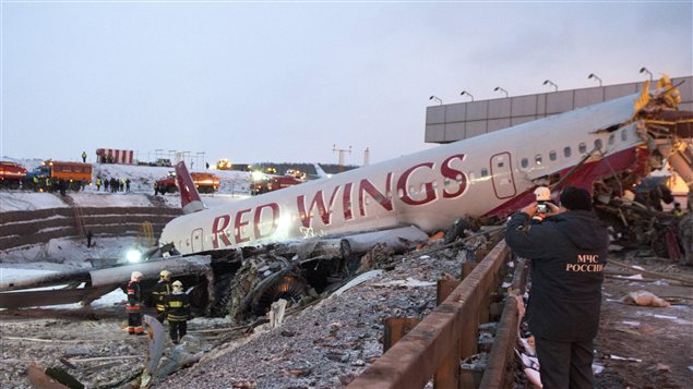 Accident d'avion à Moscou
