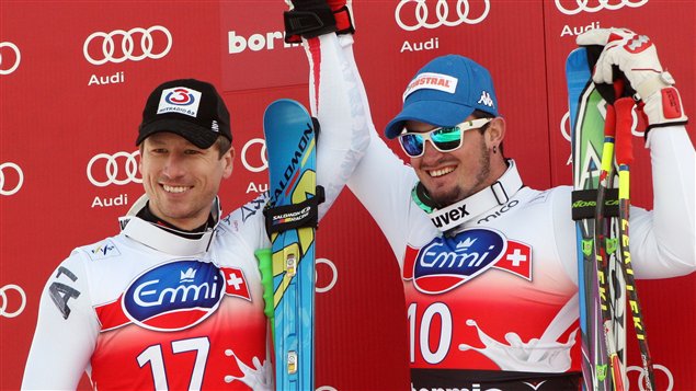 Hannes Reichelt et Dominik Paris