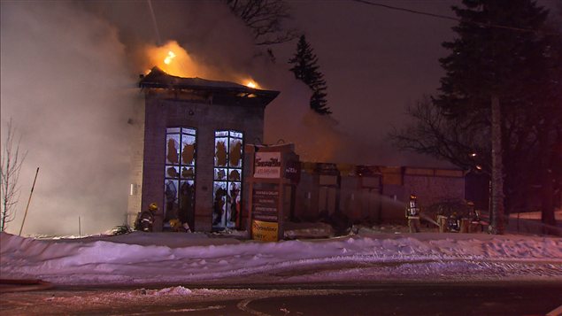 Incendie dans un restaurant de Laval